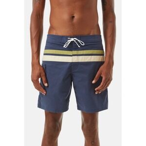 Kanvas by Katin Heritage Collection Porto Trunks Navy Blue Board Shorts Size 32